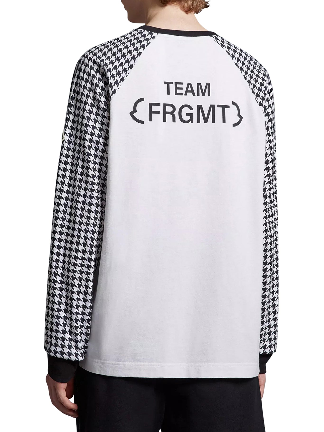 Houndstooth motif T-shirt