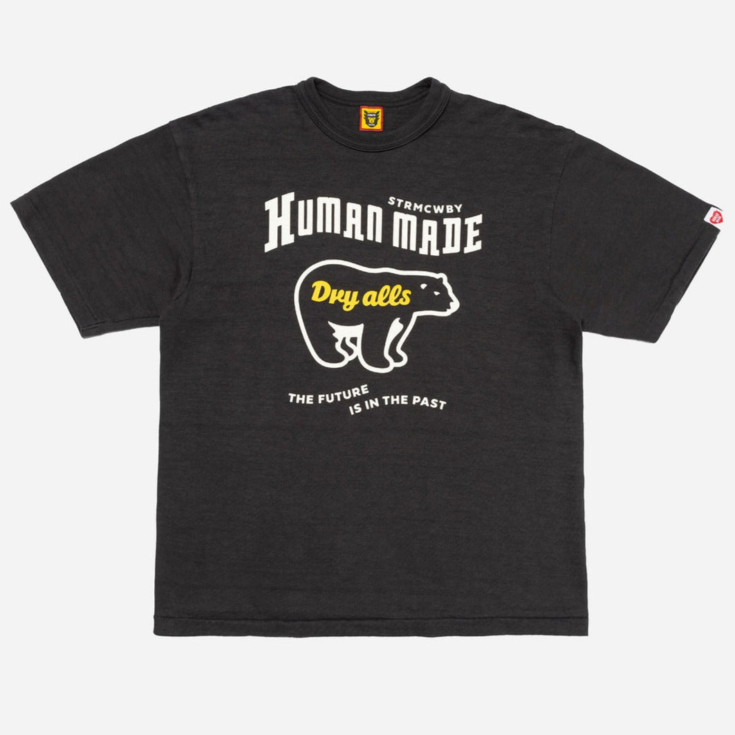 Human Made Alls Bear Tee Black, Dry Fit, Black Bear Tee