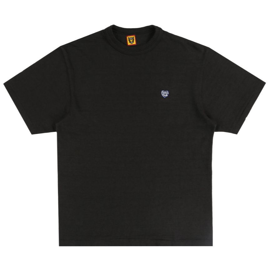 Human Navy Heart Badge Tee - Black