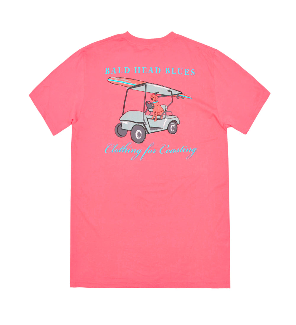 Island Tee for Kids - Short Sleeve - Pink Dog OR Kids Pink Dog Island Tee - Short Sleeve