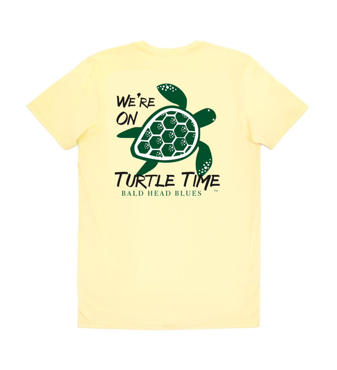 Island Tee - Youth Short Sleeve - Yellow Turtle Pattern