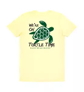 Island Tee - Youth Short Sleeve - Yellow Turtle Pattern