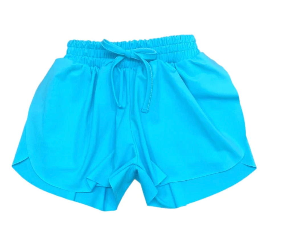 James & Lottie - Butterfly Shorts - Bright Blue color.