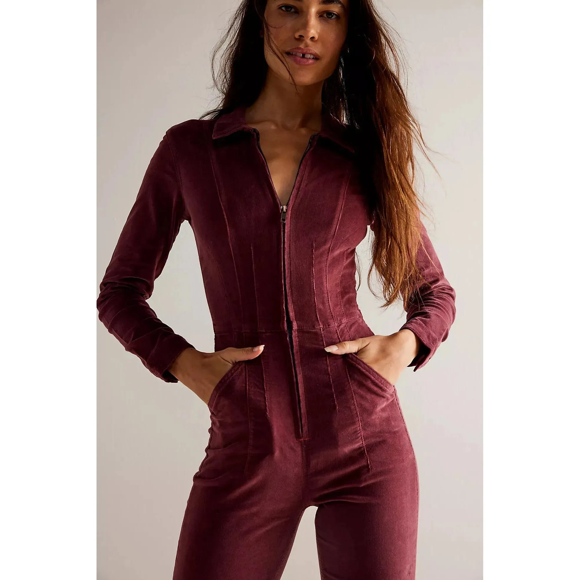 Jayde Cord Flare Jumpsuit