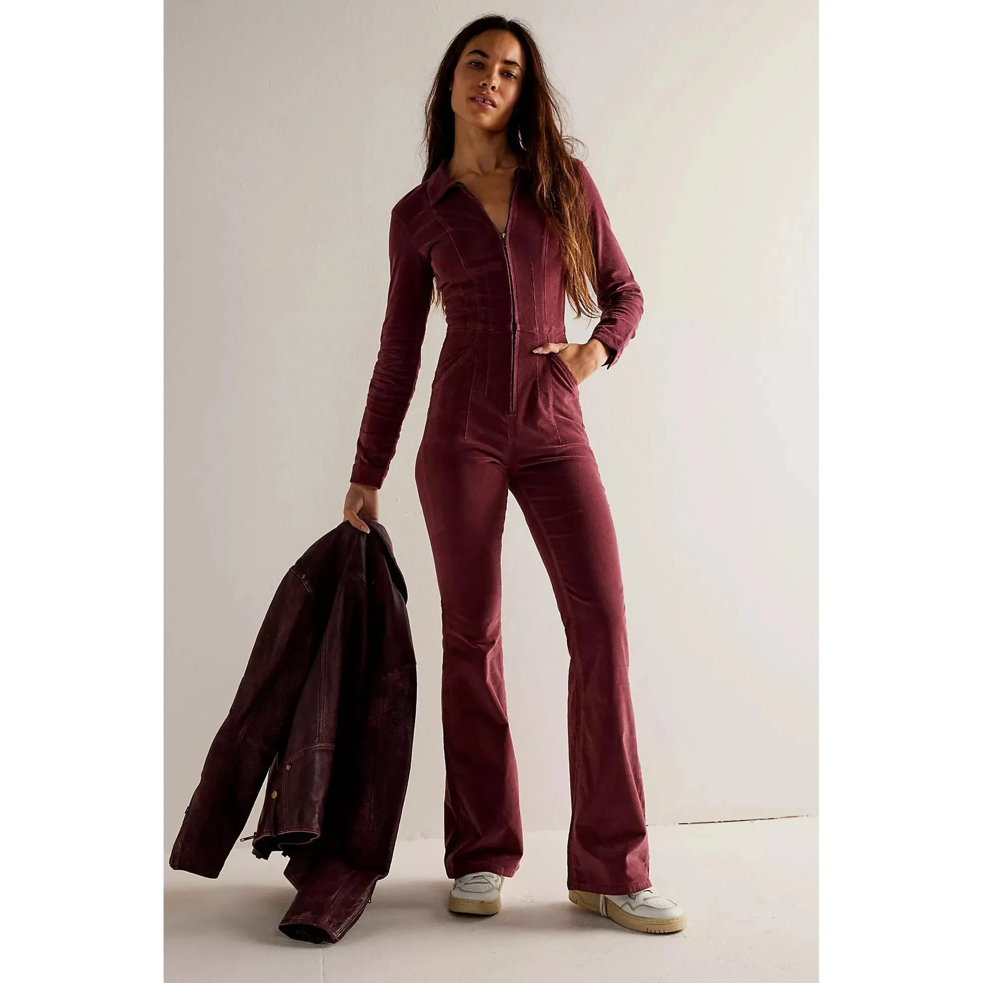 Jayde Cord Flare Jumpsuit