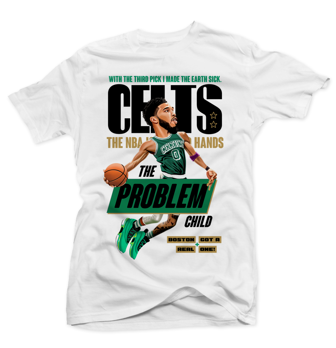 Jayson Tatum Boston Celtics Dunk T-Shirt