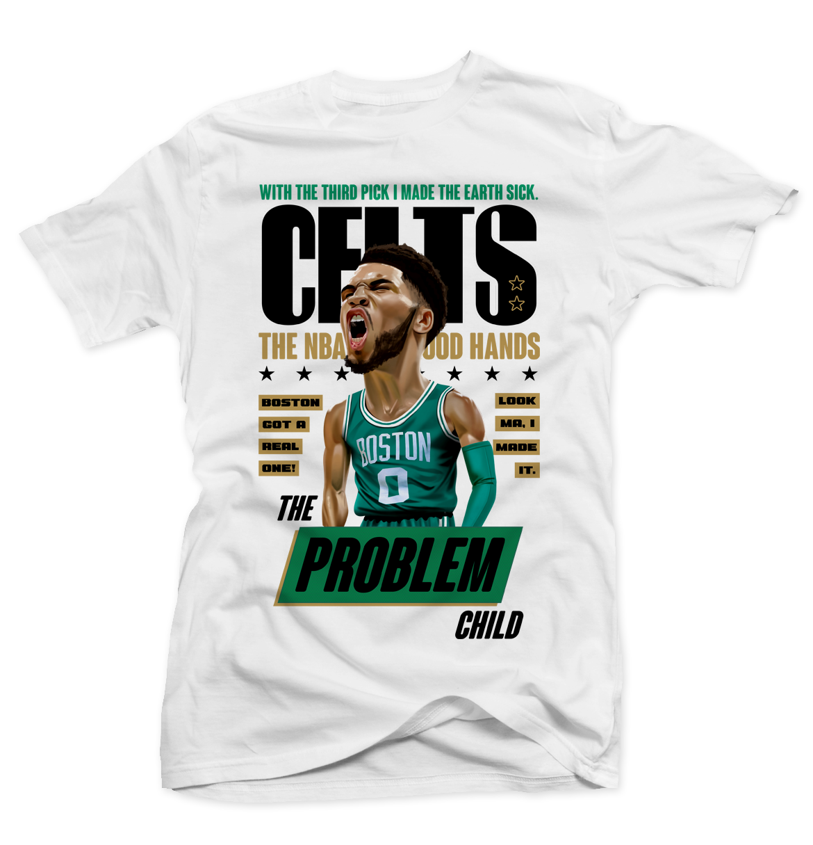 Jayson Tatum Young Player White Shirt