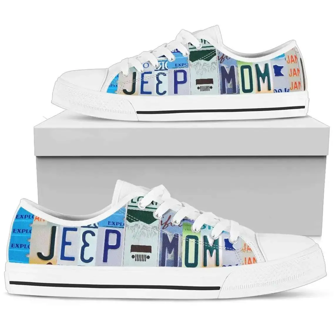 Jeep Enthusiast Jeep Mom Jeep Car Lovers Converse Low Top Sneakers