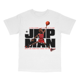 JMP Man Jordan White T-Shirt