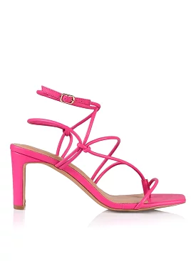 Kilby Block Heel Sandals - Pink Leather