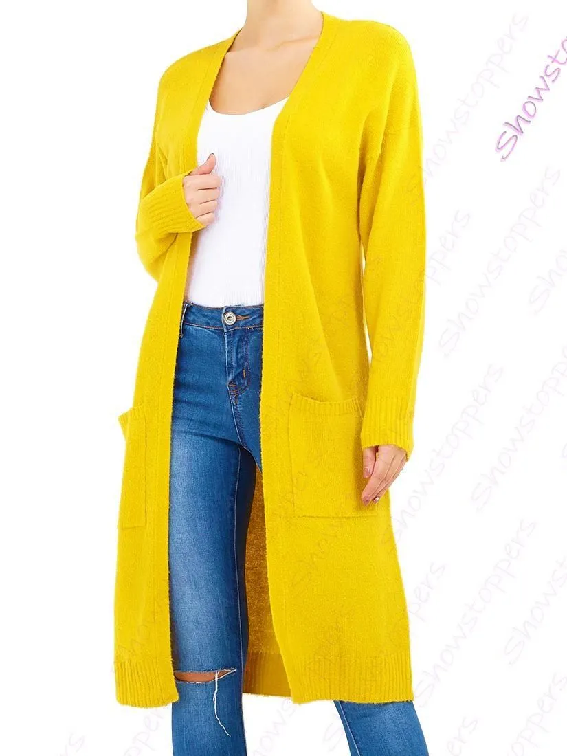 Longline Maxi Knitted Cardigan