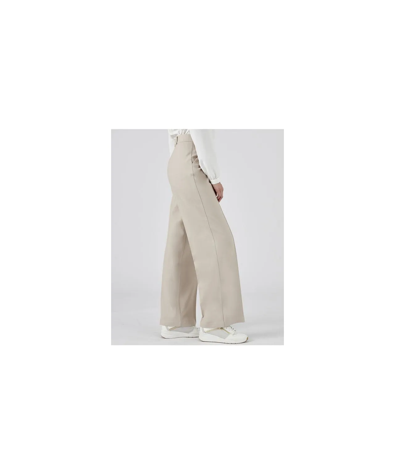 Knitted Wide-leg Trousers