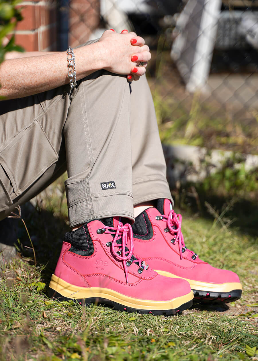 ladies safety boots hiker style