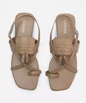 Leather-like Sandals