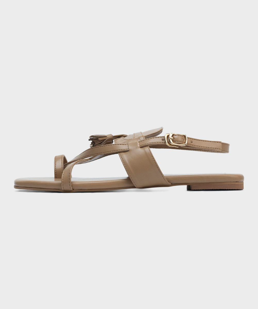 Leather-like Sandals