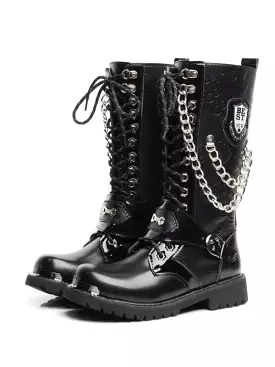 leather motorcycle boots, army combat boots