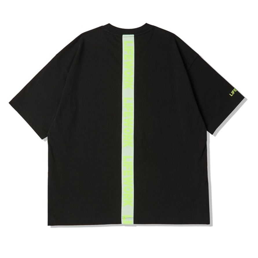 LifeWork Neon Tape T-Shirt Black