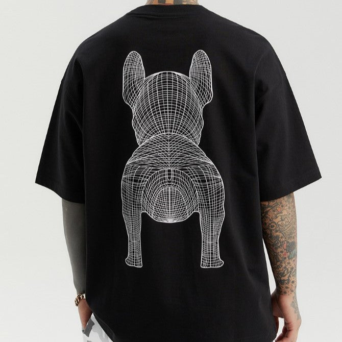 LifeWork Outline T-Shirt Black White