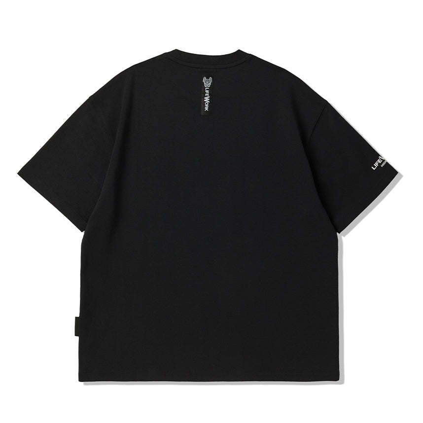 LifeWork Round Patch Logo Shirt Black