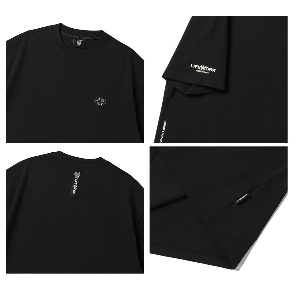 LifeWork Round Patch Logo Shirt Black