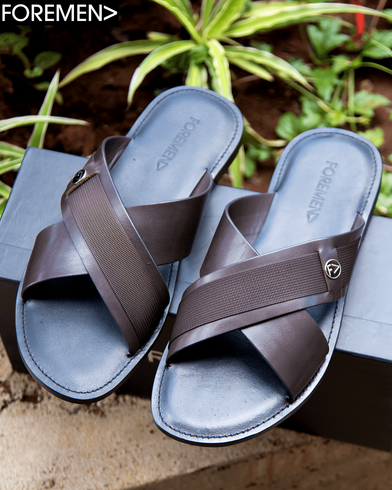 LIMA Coffee Leather Sandals