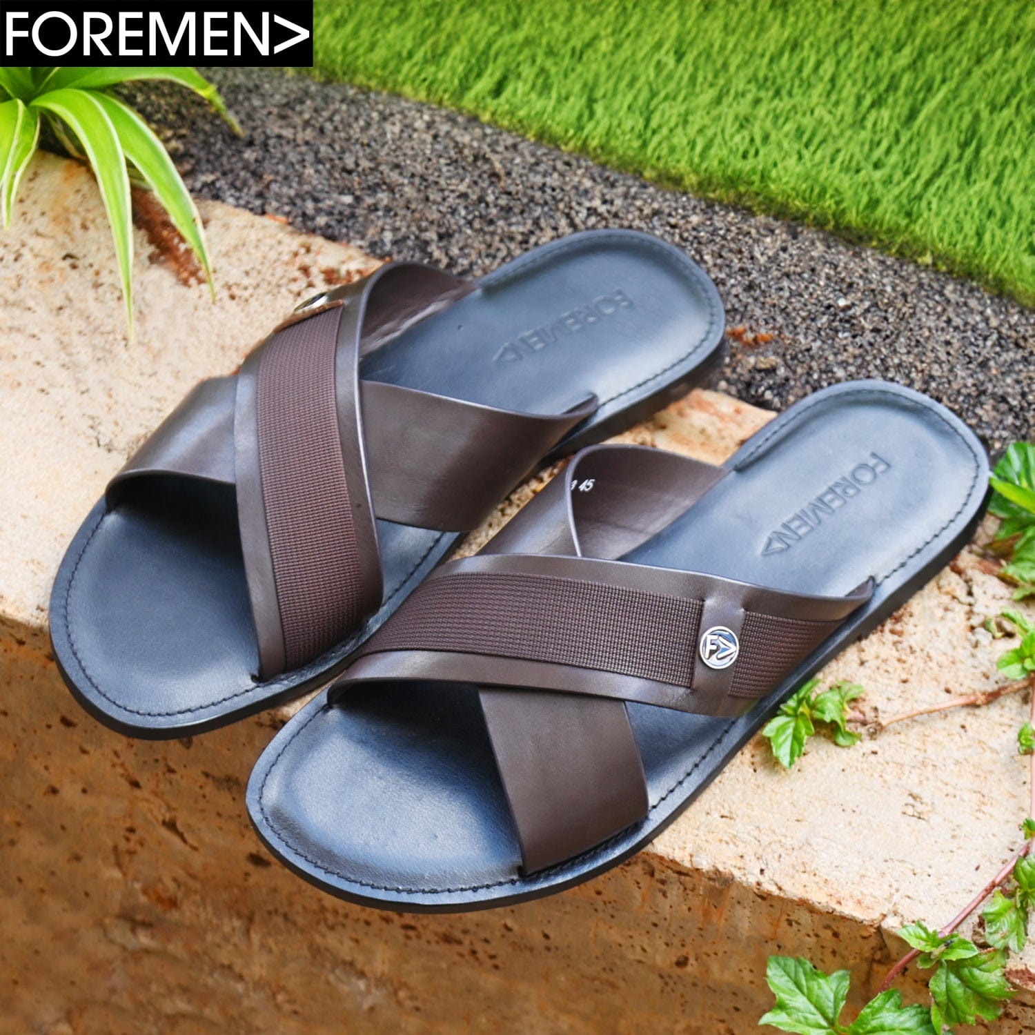 LIMA Coffee Leather Sandals