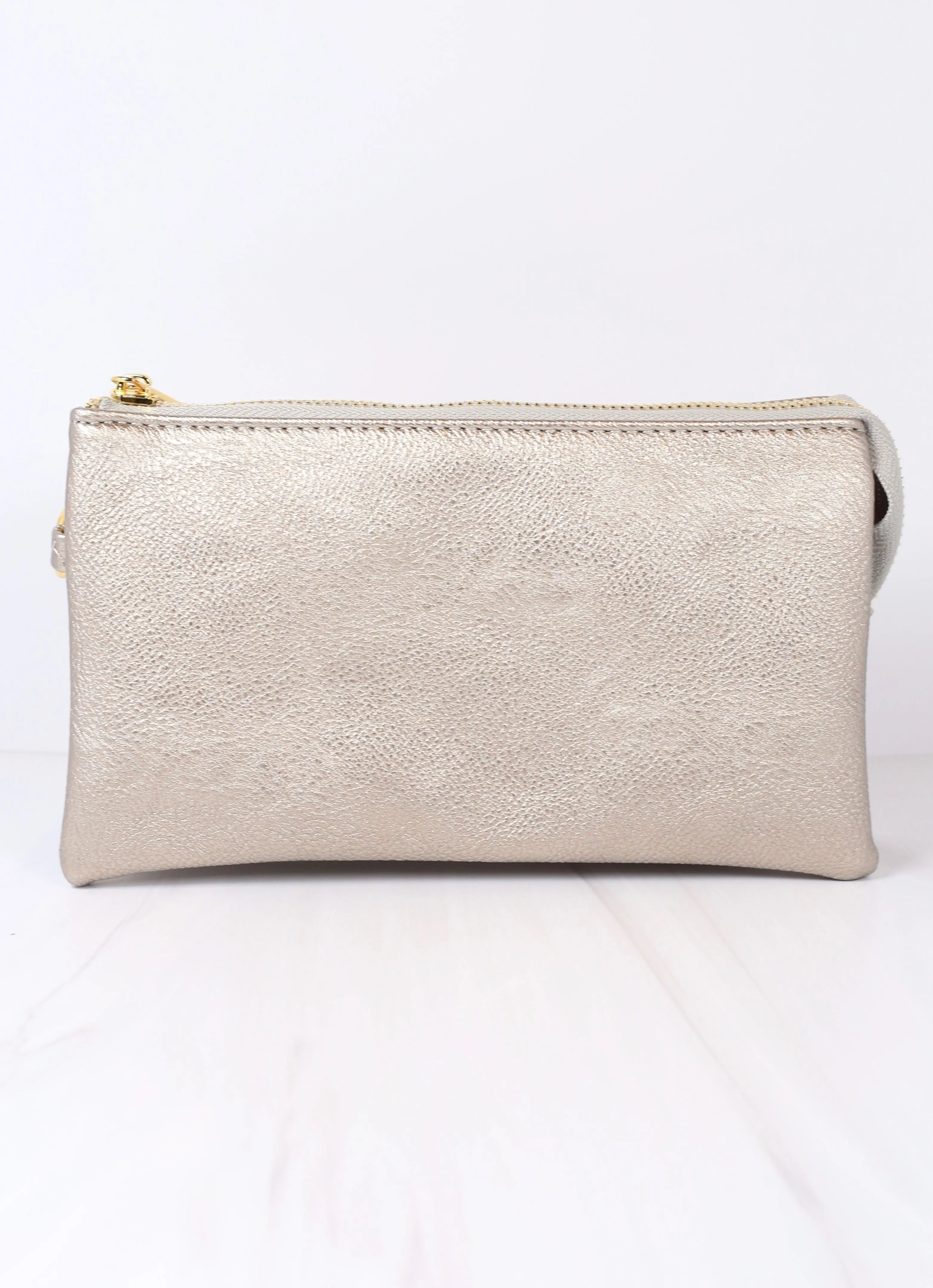 Liz Crossbody Bag in Pewter