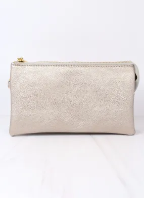 Liz Crossbody Bag in Pewter