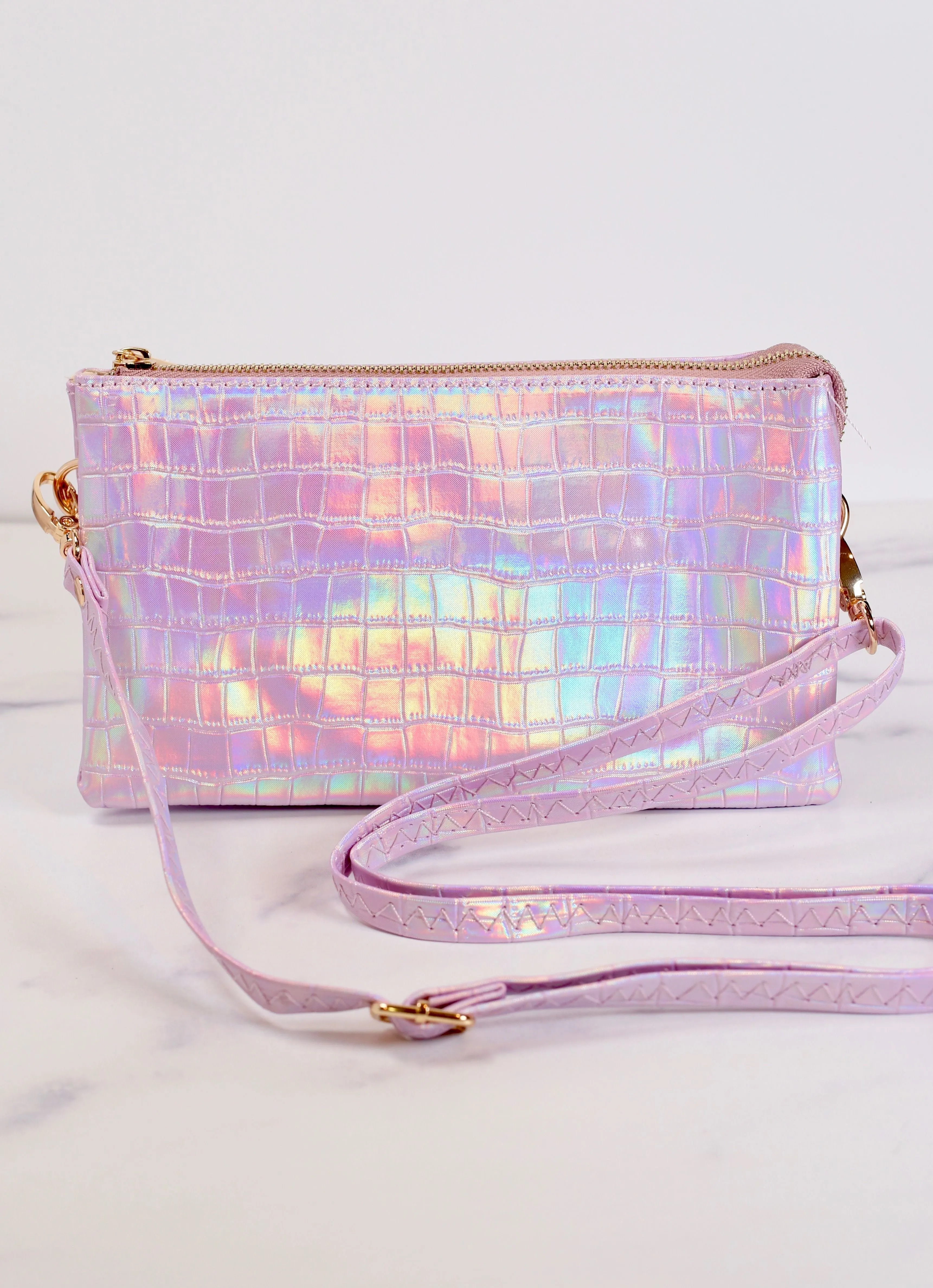 Liz Custom Collection Hologram Crossbody Bag