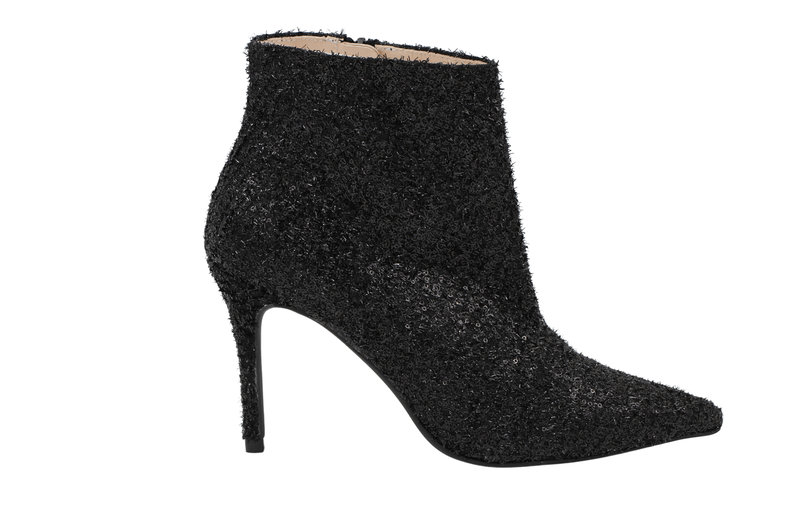 MARIAN Black Sequins High Heel Ankle Boot