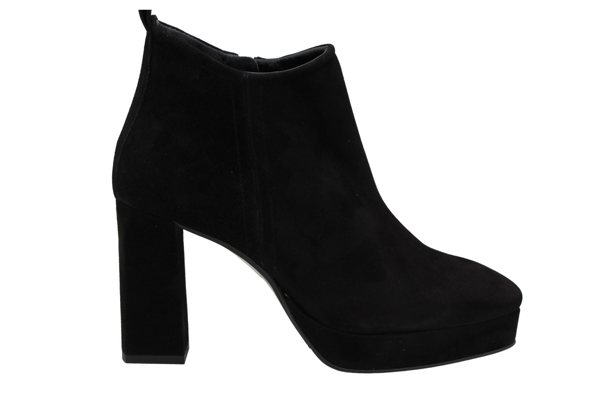 Marian Black Suede Platform Shoe