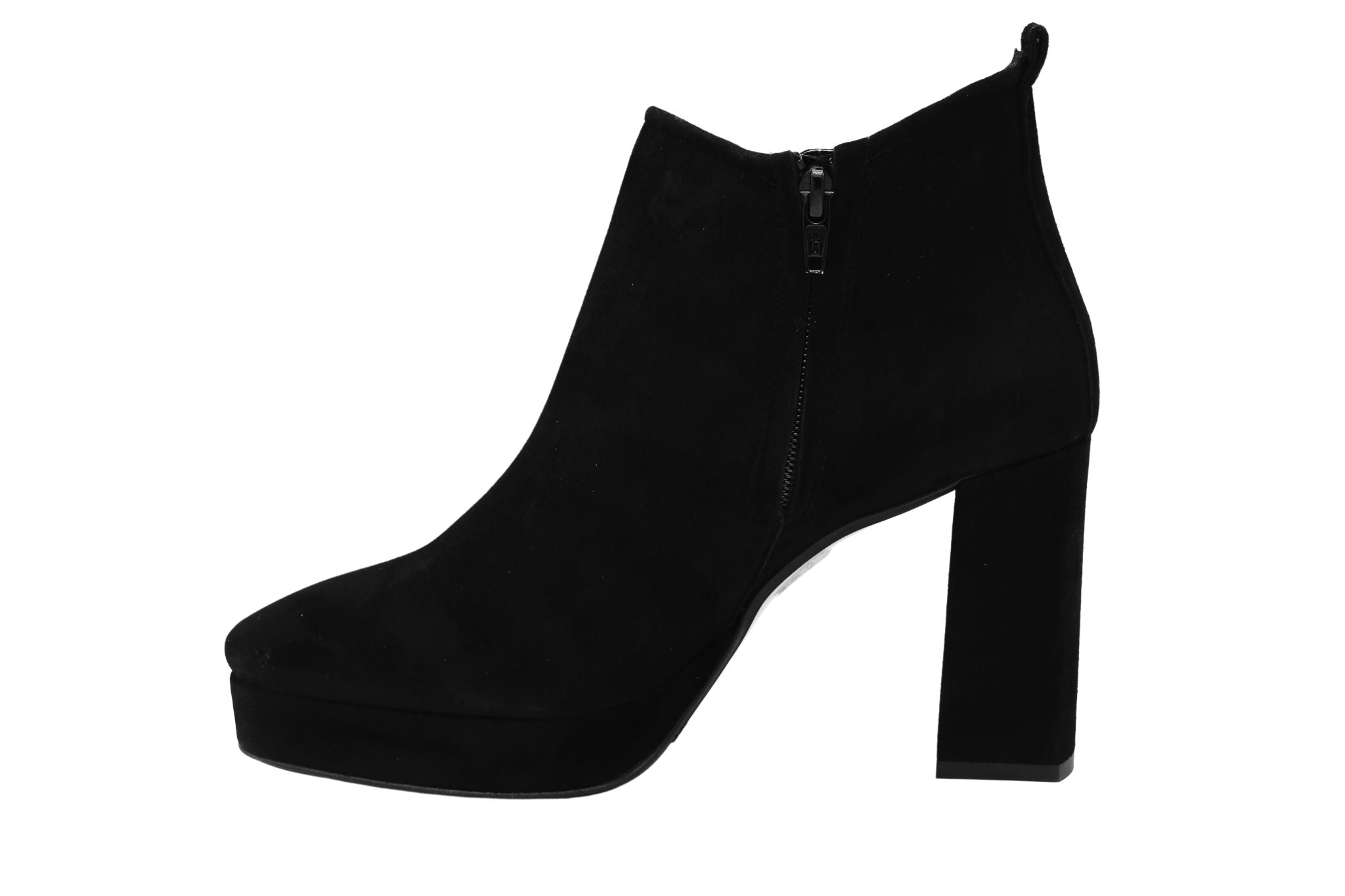 Marian Black Suede Platform Shoe