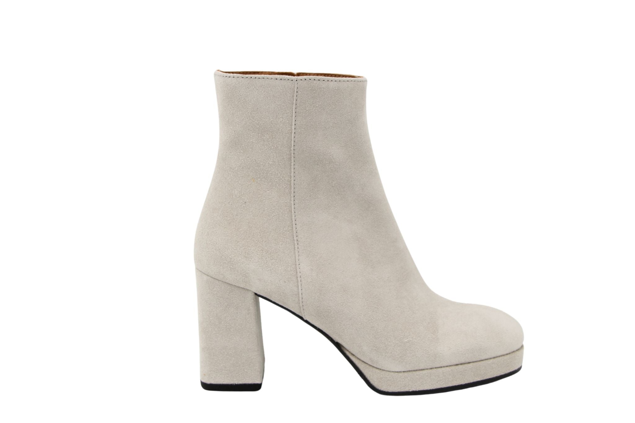 MARIAN Stone Suede Platform Ankle Boot SHIR