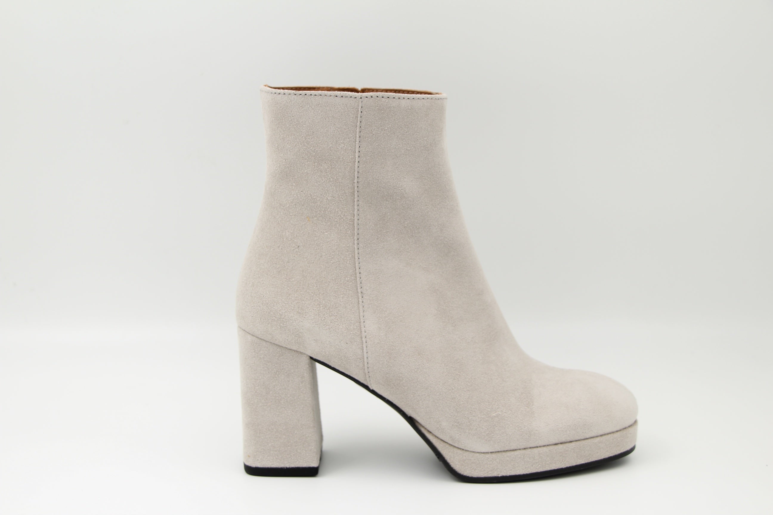 MARIAN Stone Suede Platform Ankle Boot SHIR