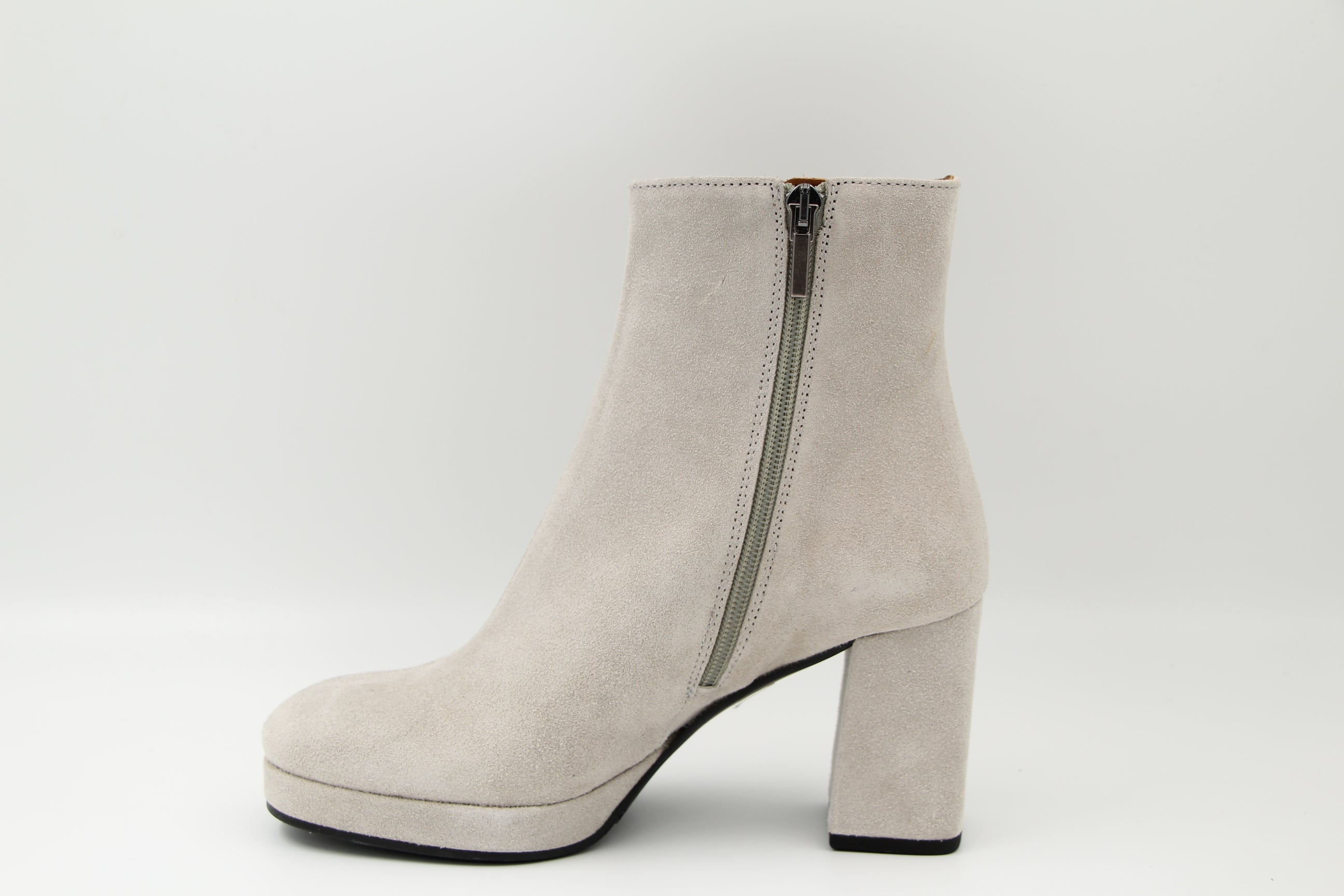 MARIAN Stone Suede Platform Ankle Boot SHIR