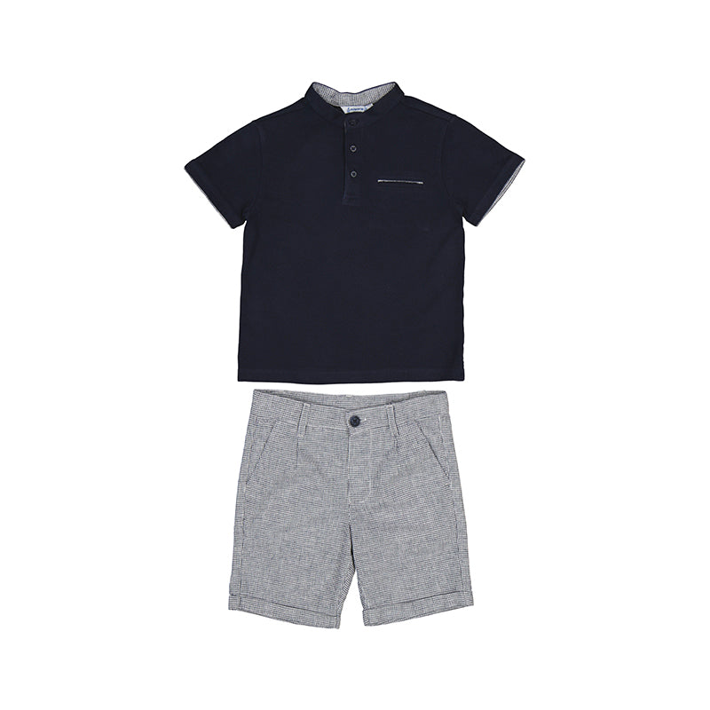 Mayoral Mini Polo with Bermuda Shorts Set 3282-38 - Top Selling Item for Kids!