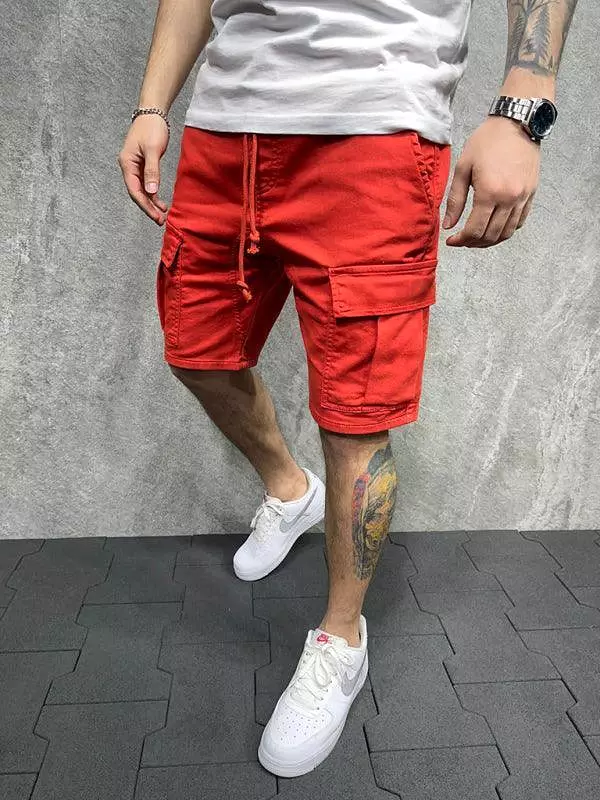 Men's Cargo Shorts with Drawstring