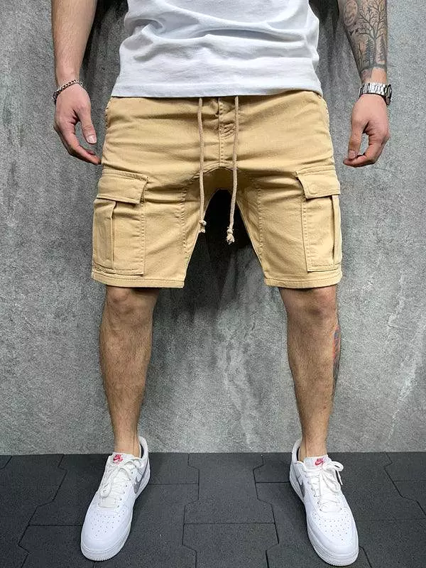 Men's Cargo Shorts with Drawstring