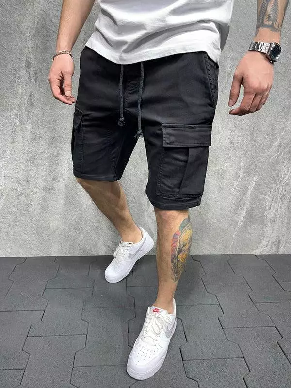 Men's Cargo Shorts with Drawstring