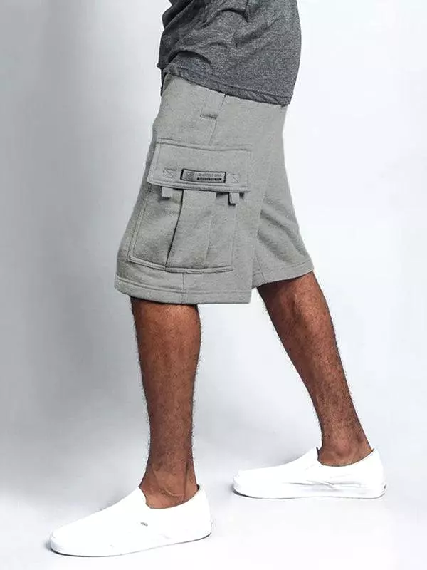 Men's Linen Cargo Shorts - Straight-Leg Style