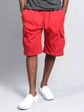 Men's Linen Cargo Shorts - Straight-Leg Style