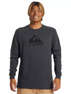 Mens Quiksilver Logo Long Sleeve T-Shirt