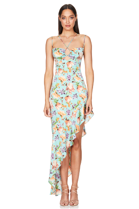 Mint floral maxi dress - Simone style