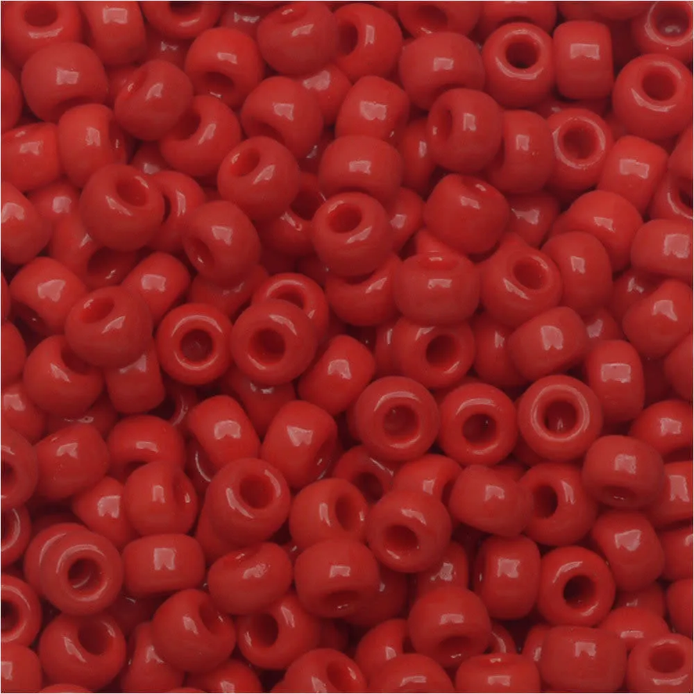 Miyuki Round Seed Beads, 8/0, #9408 Opaque Red (22 Gram Tube)