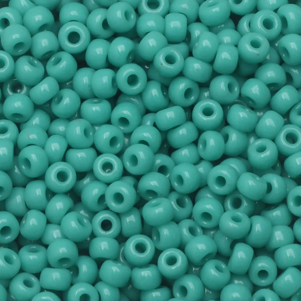 Miyuki Round Seed Beads, 8/0, #9412 Opaque Turquoise Green (22 Gram Tube)