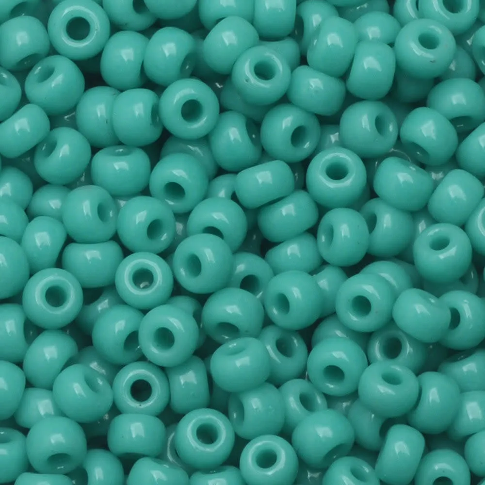 Miyuki Round Seed Beads, 8/0, #9412 Opaque Turquoise Green (22 Gram Tube)