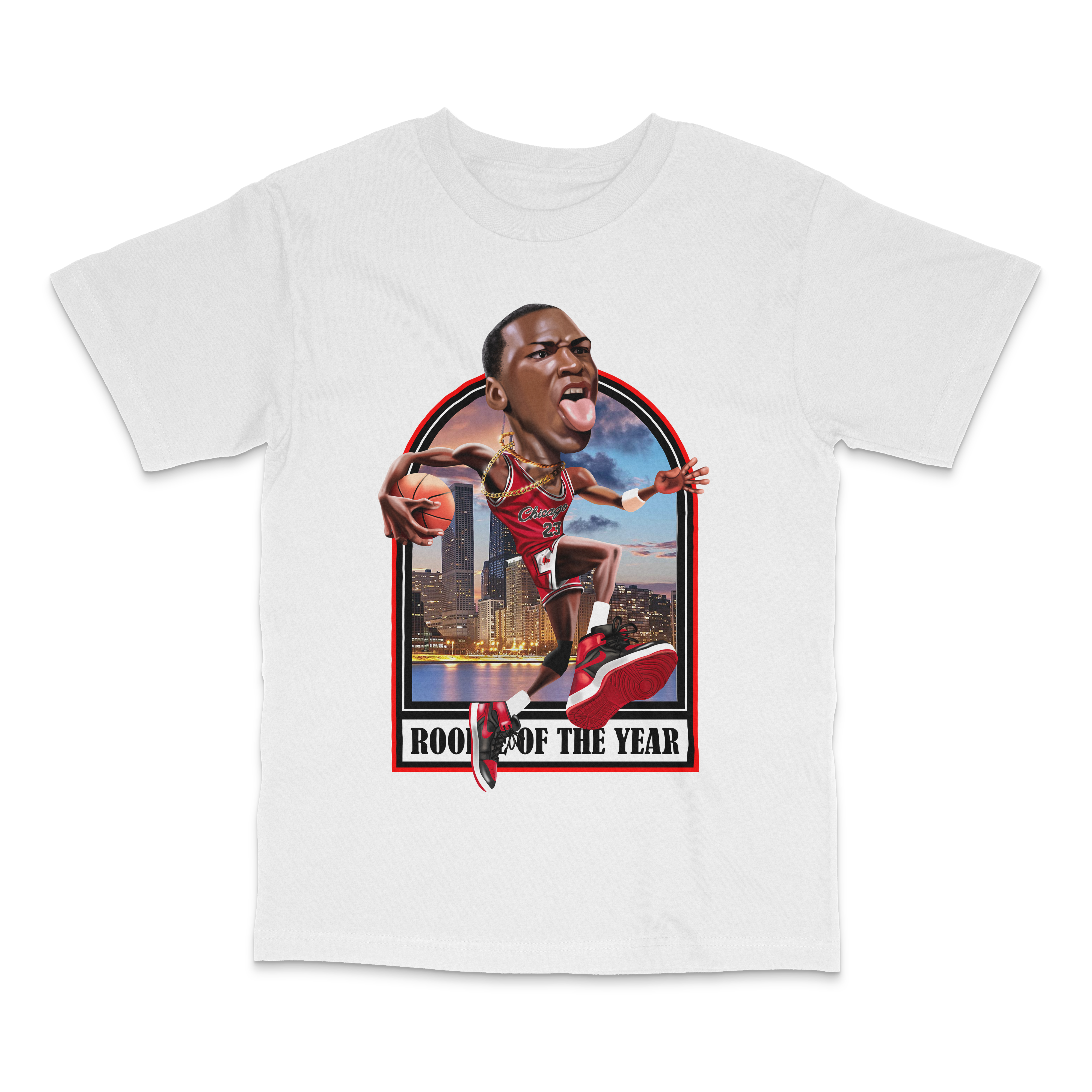 MJ Michael Jordan Rookie White T-Shirt