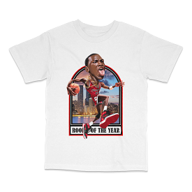 MJ Michael Jordan Rookie White T-Shirt