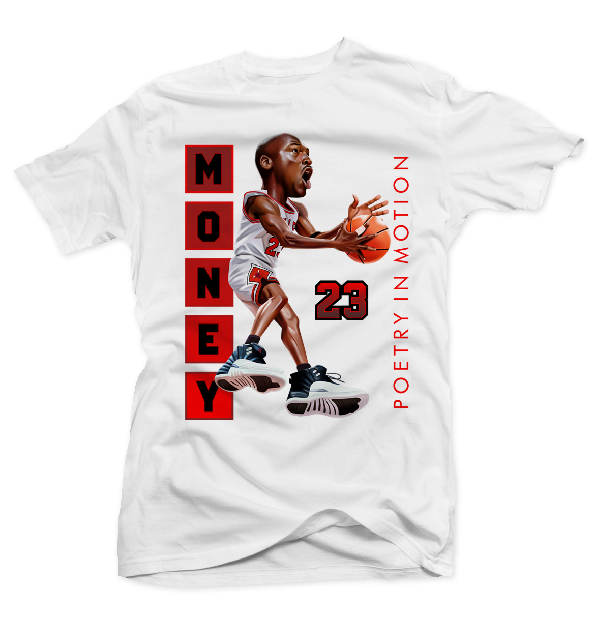 MJ Playoff 12 Poetry White T-Shirt