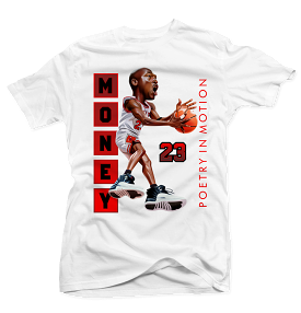 MJ Playoff 12 Poetry White T-Shirt